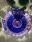 Bandeja con bolsillos vacíos de cristal de Murano, burbujas azules y polvo plateado, años 90, Imagen 4