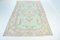 Oushak Floral Handknotted Rug, 1960 1