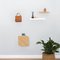 Small Cielo Wall Shelf in White by Woodendot 4