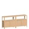 Cloe Oak Shoe Rack with Wooden Doors by Woodendot, Image 1