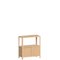 Cloe Oak Side Table with Wooden Doors by Woodendot 1