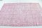 Oushak Wool Pink Rug, 1960s, Image 5