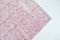 Alfombra Oushak de lana en rosa, años 60, Imagen 6