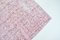 Oushak Wool Pink Rug, 1960s 6