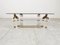 Acrylic and Brass Coffee Table with Chinese Temple Guard Sculptures, 1970s 11