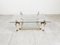Acrylic and Brass Coffee Table with Chinese Temple Guard Sculptures, 1970s 1