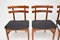 Vintage Danish Teak Dining Chairs attributed to Poul Hundevad, 1960s, Set of 4, Image 4