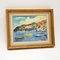 Ronald Ossory Dunlop RA, Harbour Scene, anni '60, Olio su tela, con cornice, Immagine 1