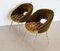 Chairs with Brass Legs in Velvet by Silvio Cavatorta, 1950s, Set of 2, Image 12