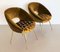 Chairs with Brass Legs in Velvet by Silvio Cavatorta, 1950s, Set of 2, Image 14