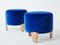 Tabourets Koala en Velours Bleu Royal par Garouste & Bonetti, 1995, Set de 2 4