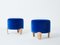 Koala Stools in Royal Blue Velvet by Garouste & Bonetti, 1995, Set of 2 11