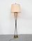 Brass and Black Lacquered Metal Floor Lamp, 1950s 8