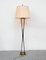 Brass and Black Lacquered Metal Floor Lamp, 1950s, Image 8