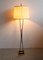 Brass and Black Lacquered Metal Floor Lamp, 1950s, Image 6