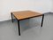 Vintage Modernist Square Coffee Table in Teak and Black Metal, 1960s 15