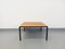 Vintage Modernist Square Coffee Table in Teak and Black Metal, 1960s, Image 1