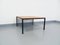 Vintage Modernist Square Coffee Table in Teak and Black Metal, 1960s 13