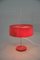 Höhenverstellbare Rote Tischlampe, Ehemalige Tschechoslowakei, 1960er 7