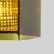 Swedish Green Tinted Glass & Brass Pendant Lamp attributed to Carl Fagerlund for Orrefors, 1960s, Image 16