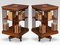 Mahogany Inlaid Revolving Bookcases from Maple and Co., 1890s, Set of 2 4