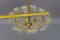 Mid-Century Italian Murano Glass Gold Inclusion Foliage Pendant Light, 1950s 16