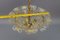 Mid-Century Italian Murano Glass Gold Inclusion Foliage Pendant Light, 1950s, Image 16