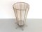 Mid-Century Modern White and Gold Metal Umbrella Stand, 1950s, Image 3