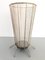 Mid-Century Modern White and Gold Metal Umbrella Stand, 1950s 5