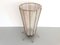 Mid-Century Modern White and Gold Metal Umbrella Stand, 1950s 2