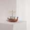 Mid-Century Folk Art Viking Ship in Wood, 1950s 3