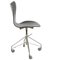 Vintage 3117 Black Office Chair by Arne Jacobsen, 1970s 2