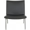 AP-40 Lounge Chair in Black Leather by Hans Wegner, 1990s 1