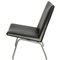 AP-40 Lounge Chair in Black Leather by Hans Wegner, 1990s 4