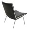 AP-40 Lounge Chair in Black Leather by Hans Wegner, 1990s 5
