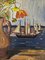 Sail Boats & Flowers, 1950s, Oil on Board, Framed 11