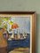 Sail Boats & Flowers, 1950s, Oil on Board, Framed, Image 7