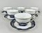 Porcelain Tea Coffee Set from Zsolney, Hungary, 1960s, Set of 15 4