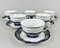 Porcelain Tea Coffee Set from Zsolney, Hungary, 1960s, Set of 15, Image 4