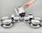 Porcelain Tea Coffee Set from Zsolney, Hungary, 1960s, Set of 15 2