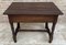 French Oak Side Table with One Drawer, 1940s 11