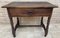 French Oak Side Table with One Drawer, 1940s 3