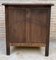 Mid-Century French Walnut Side Table with One Drawer and Double Door, 1950s 15
