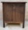 Mid-Century French Walnut Side Table with One Drawer and Double Door, 1950s, Image 15