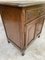 Mid-Century French Walnut Side Table with One Drawer and Double Door, 1950s 5