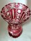 Biedermeier Style Bohemia Cut and Ground Red Crystal Vase, 1950 13