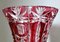 Biedermeier Style Bohemia Cut and Ground Red Crystal Vase, 1950 9