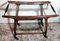 Vintage Italian Service Cart in Walnut and Glass Tops by Cesare Lacca, 1950, Image 3