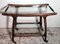 Vintage Italian Service Cart in Walnut and Glass Tops by Cesare Lacca, 1950 1