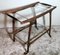 Vintage Italian Service Cart in Walnut and Glass Tops by Cesare Lacca, 1950 6